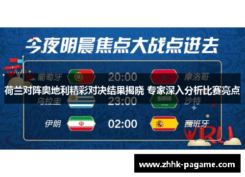 荷兰对阵奥地利精彩对决结果揭晓 专家深入分析比赛亮点 荷兰对阵奥地利精彩对决结果揭晓 专家深入分析比赛亮点
